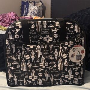 Sherpa travel print pet carrier NWT